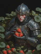 訓練中に抜け出して来た騎士🍓 — bossさんのAIイラスト