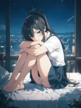 後悔と不安な表情