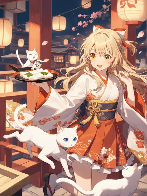 杏仁豆腐 白猫