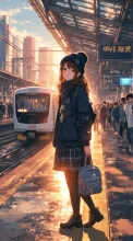 冬の駅