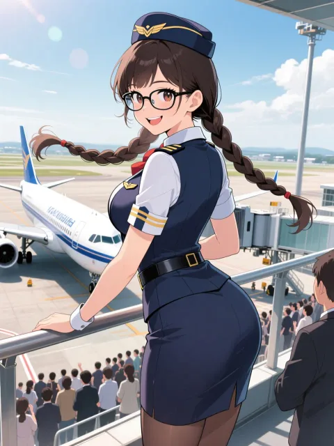 「穂蔵 灯子(ほのぐら とうこ)」の新型ジェット機お披露目
