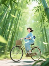 夏は涼を求めて竹林へ🎋