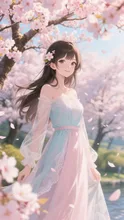 成長記録・上品フェミニン美女×桜の光