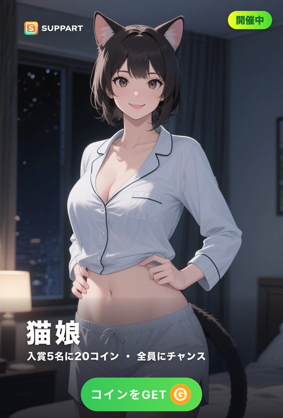 猫娘·尻尾のしまい方
