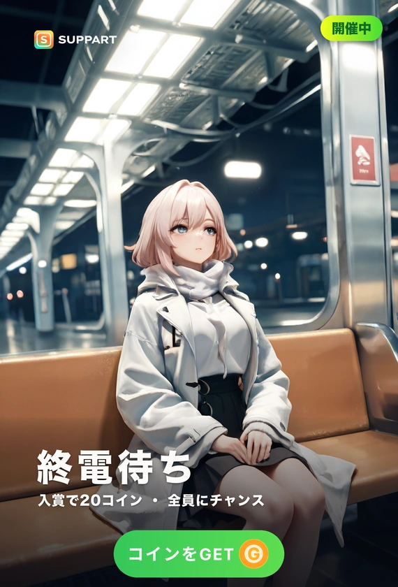 終電待ち·ホームの白い光