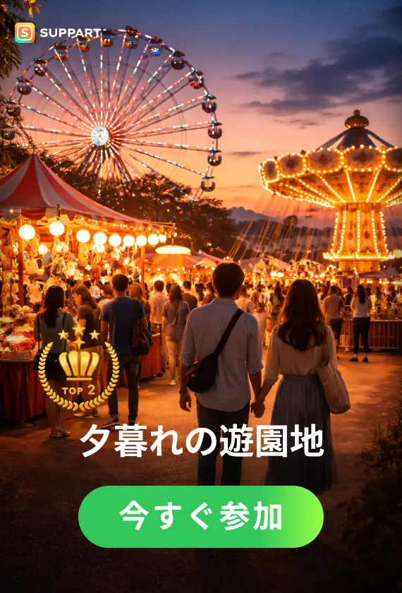 夕暮れの遊園地·今宵チャレンジ