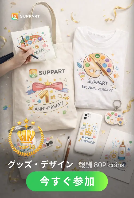 画像生成チャレンジ·SUPPART周年記念グッズ