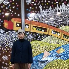田槙奈緒さんの星月夜の窓アート