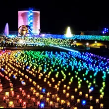 花の駅ゆりの里公園　ライトアップとプロジェクションマッピング 2026
