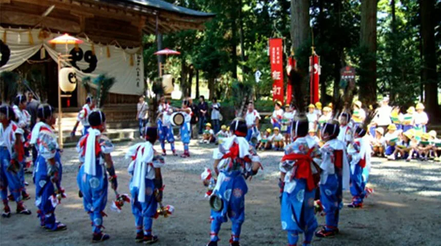 荒城神社 鉦打・獅子舞