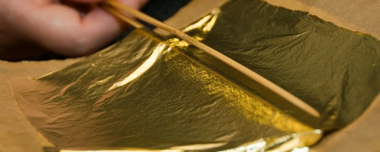 金箔貼り体験