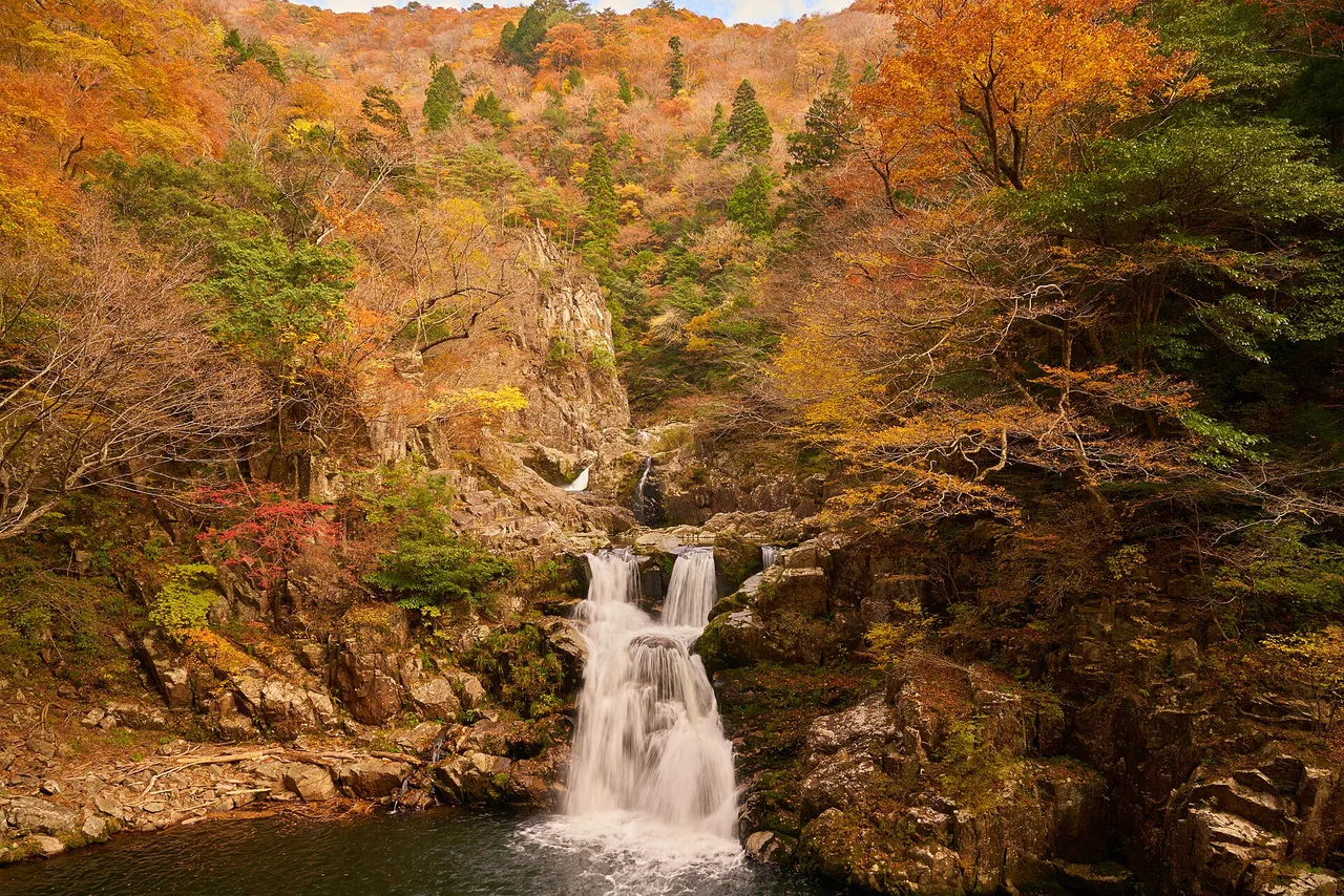 三段峡(二段滝・三段滝・三ツ滝)の紅葉 2026