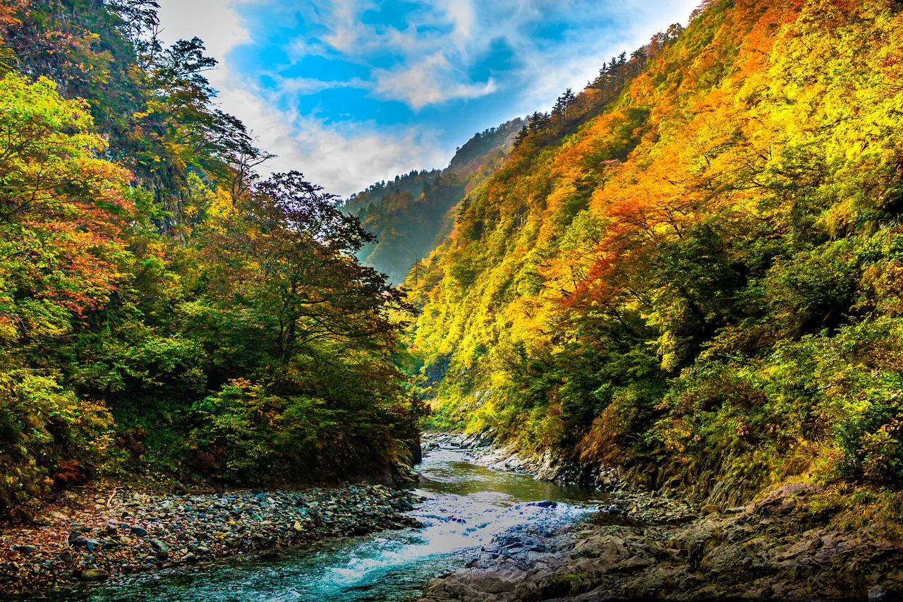 清津峡の紅葉 2026