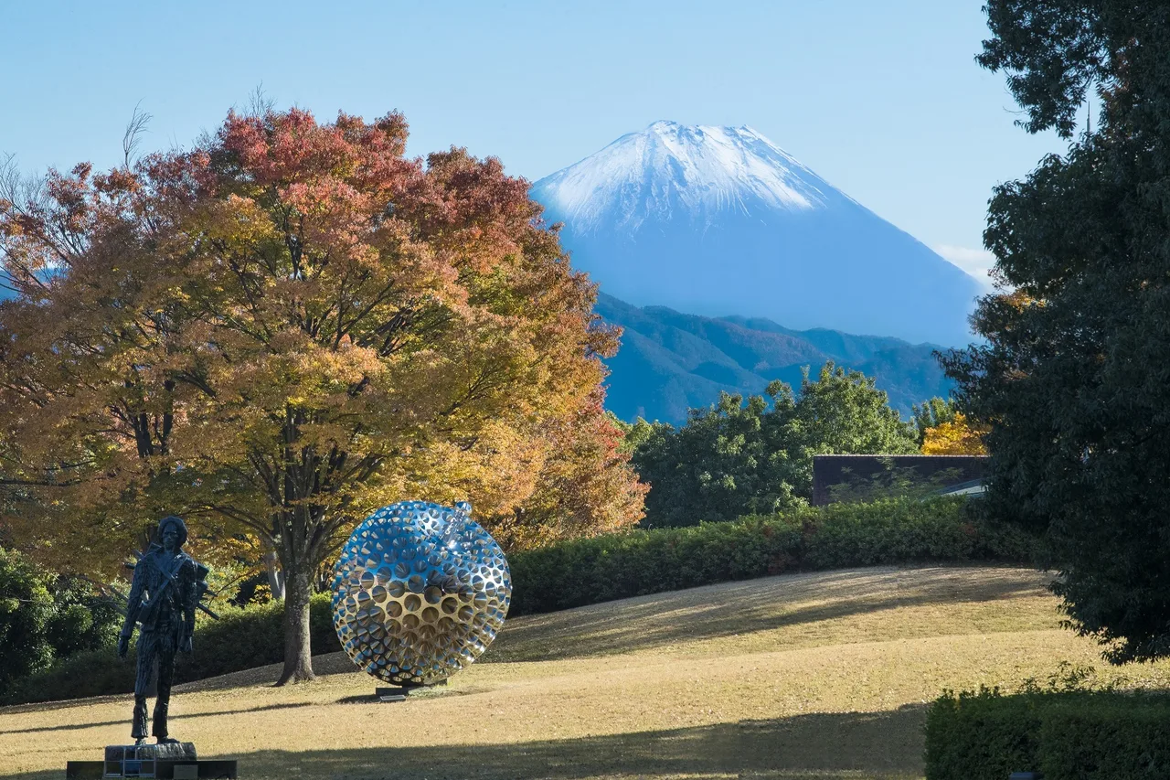 山梨県芸術の森公園の紅葉 2026