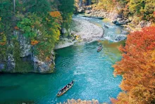 鬼怒川ライン下りの紅葉 2026