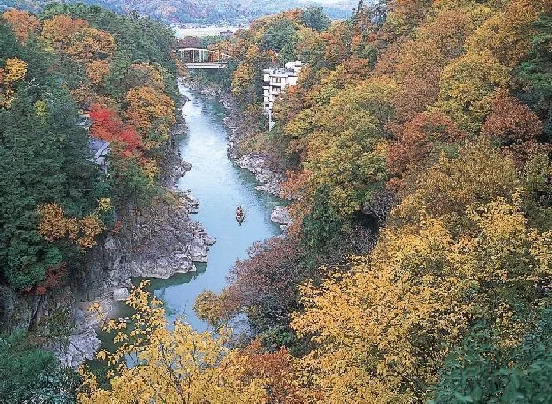 名勝 天龍峡の紅葉 2026